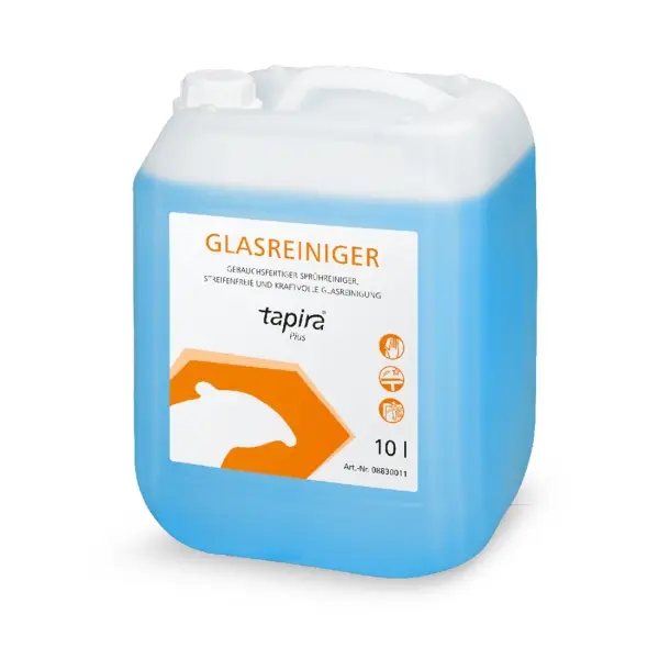 tapira Plus Glasreiniger gebrauchsfertiger Sprühreiniger 10 l Kanister