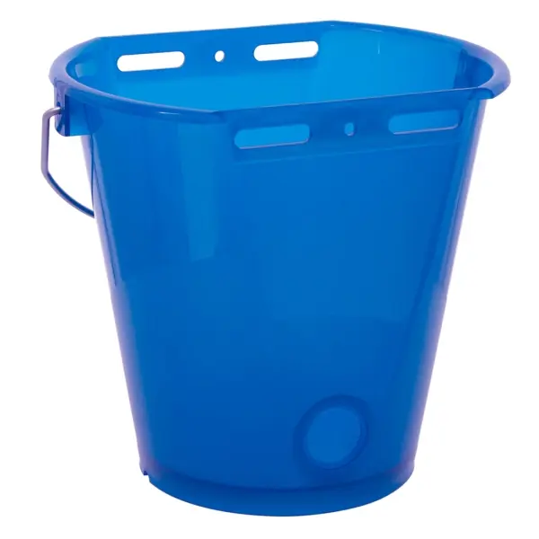 KERBL Tränkeeimer mit Skala 8 Liter  blau transparent
