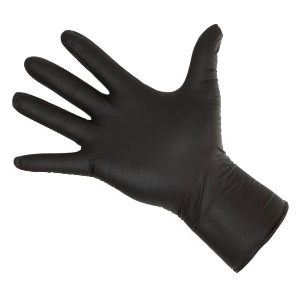 Bild 0 KERBL Nitril Einmalhandschuhe Long Black puderfrei unsteril