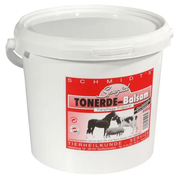 Schmidts Spezial-Tonerde-Balsam Pflegemittel für Tiere 3 kg Eimer