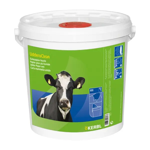 KERBL Reinigungspapier feucht 20 x 20 cm  1 Eimer = 800 Blatt