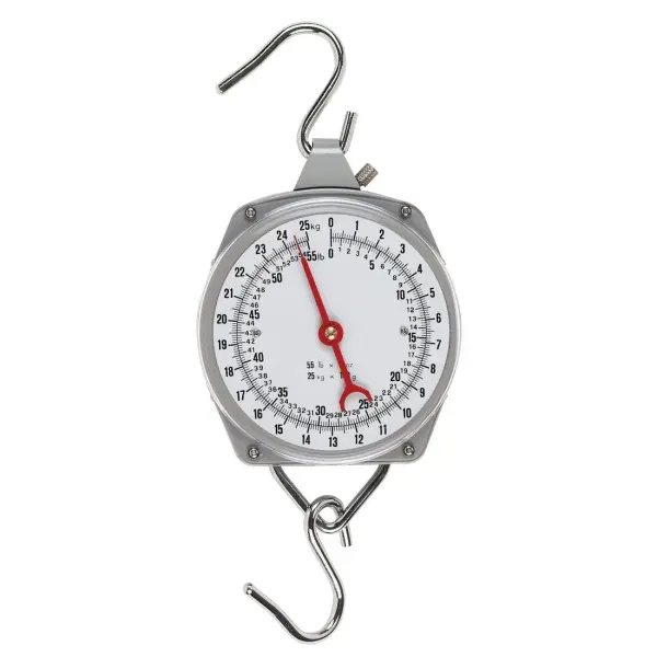 KERBL Zeigerschnellwaage Premium Metall bis 25 kg, Unterteilung 100 g
