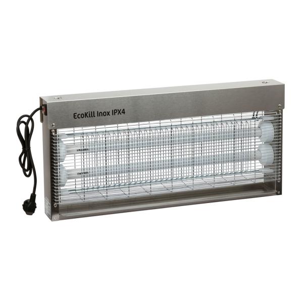 KERBL Elektr. Fliegenvernichter EcoKill Inox. IPX4 2 x 20W