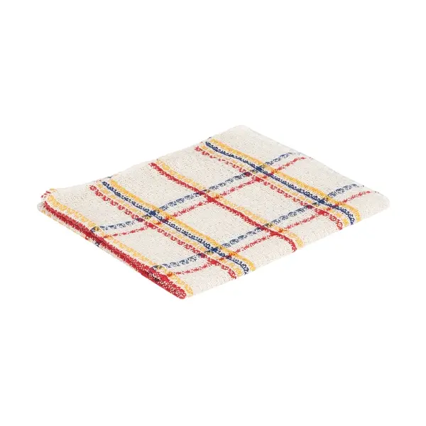 Sito Spültuch mit feiner Waffelstruktur 35 x 35 cm, weiß mit bunten Streifen 