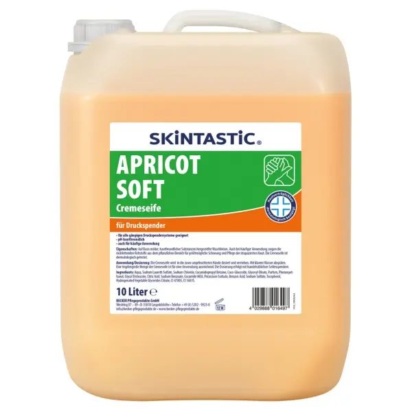 SKINTASTIC® CREMESEIFE APRICOT Cremeseife mit frischem Duft 10 l Kanister