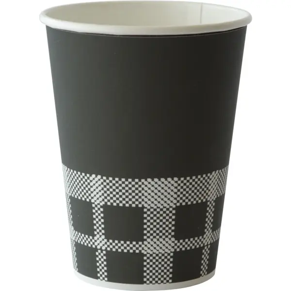 Pappbecher IZZA Kaffeebecher Black & White, PE-beschichtet 350 ml 1 Karton = 800 Stück