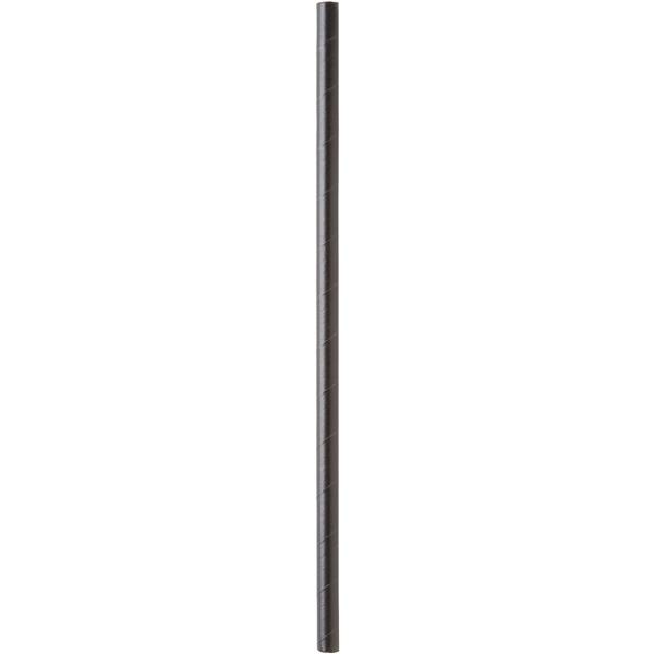 Trinkhalme Strohhalme aus Papier schwarz, 21 cm Ø 6 mm 1 Karton = 6000 Stück