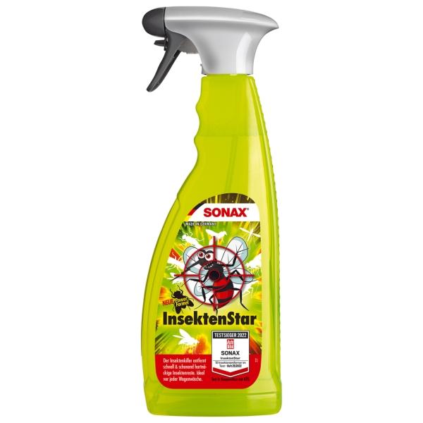 SONAX InsektenStar entfernt schnell und schonend angetrocknete Insektenreste 750 ml Flasche