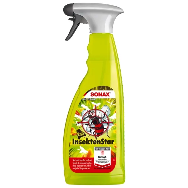 SONAX InsektenStar entfernt schnell und schonend angetrocknete Insektenreste 750 ml Flasche