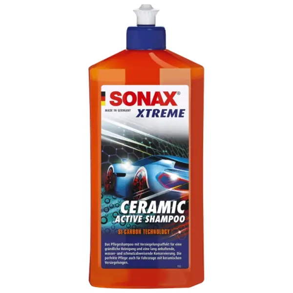 SONAX XTREME Ceramic ActiveShampoo Pflegeshampoo mit Versiegelungseffekt 500 ml Flasche