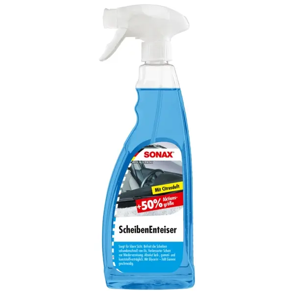 SONAX ScheibenEnteiser taut sekundenschnell zugefrorene Scheiben auf 750 ml Flasche