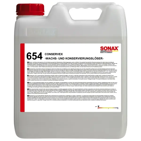 SONAX ConservEx -Wachs- und KonservierungsLöser  10 l Kanister