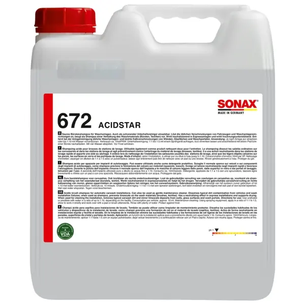 SONAX AcidStar saures Bürstenshampoo 10 l Kanister