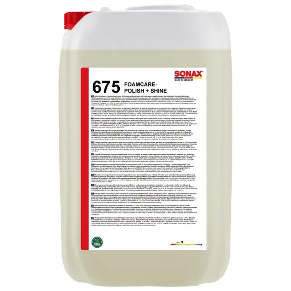 SONAX FoamCare - Polish+Shine Aufschäumbarer Premiumkonservierer 25 l Kanister