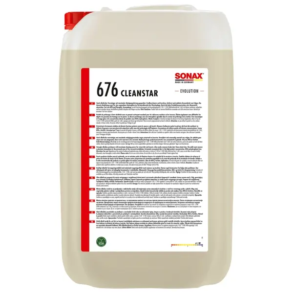 SONAX Cleanstar -EVOLUTION- Stark alkalischer, schaumarmer Vorreiniger 25 l Kanister