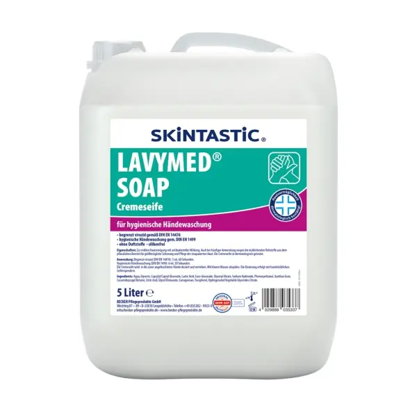 SKINTASTIC® LAVYMED® SOAP Cremeseife für die hygienische Händewaschung 5 l Kanister