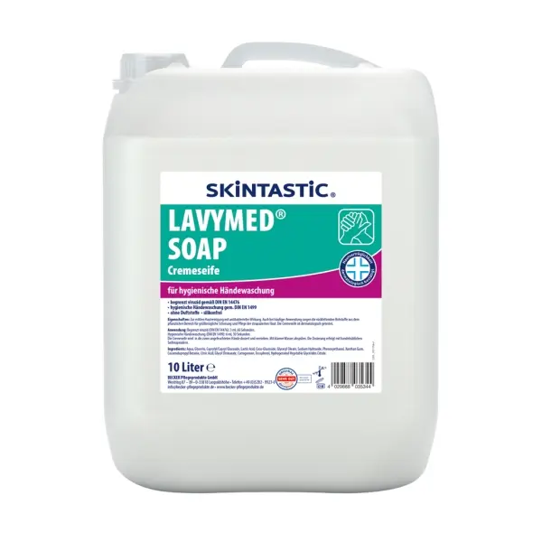 SKINTASTIC® LAVYMED® SOAP Cremeseife für die hygienische Händewaschung 10 l Kanister