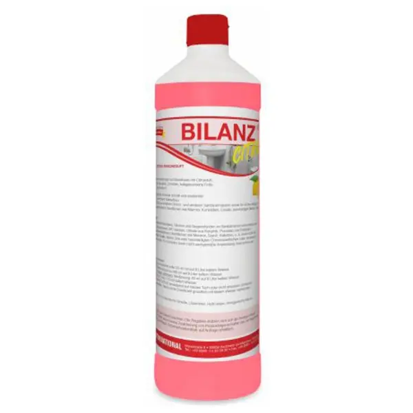 ARCORA Bilanz Citrus Sanitärreiniger Mit Citrus-frischeduft, 1 l Flasche 1 Karton = 12 Flaschen