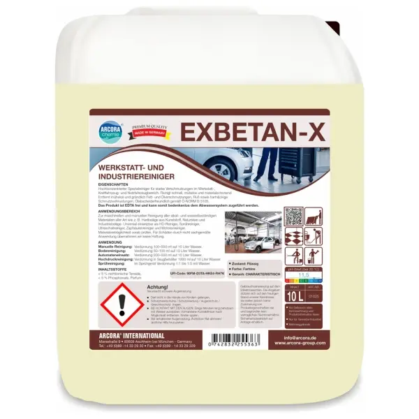 ARCORA EXBETAN-X Werkstatt- und Industriereiniger 10 l Kanister