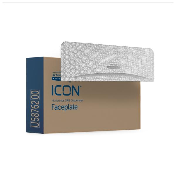 Kimberly-Clark Professional Icon Blende für Toilettenpapierspender Design silber Mosaic