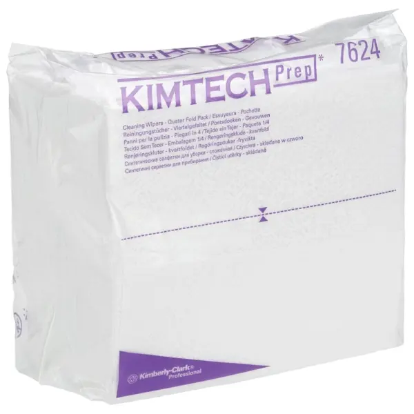 Kimberly-Clark Kimtech Pure Reinigungstücher 38,5 x 35,1 cm, weiß, viertelgefaltet 1 Pack = 12 x 35 Tücher