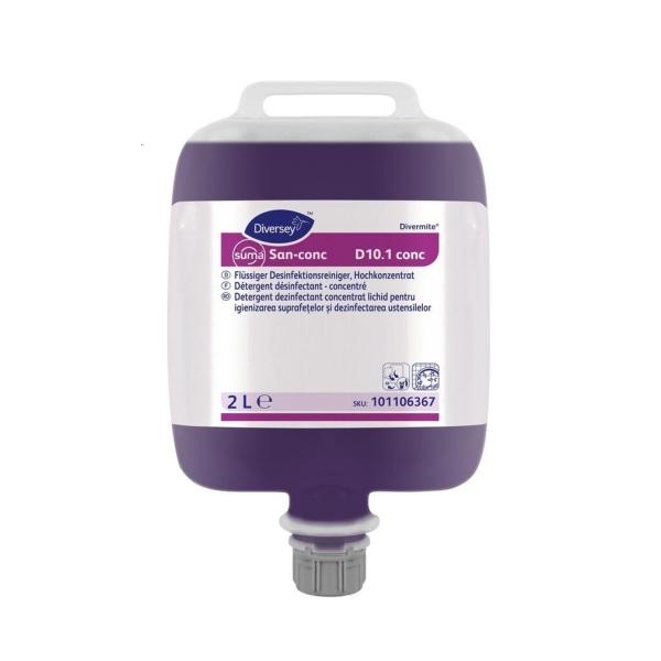 Diversey Suma San-conc D10.1 conc hochkonzentrierter Desinfektionsreiniger 2 l Beutel