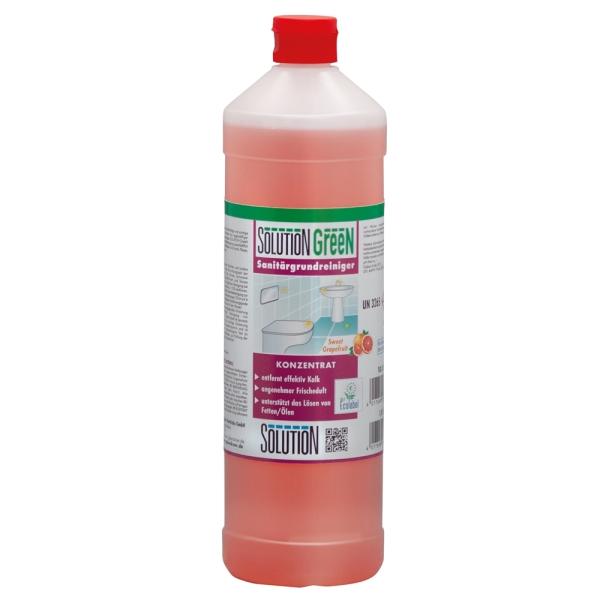 SOLUTION GreeN Sanitärreiniger Konzentrat mit EU-Label 1 l Flasche