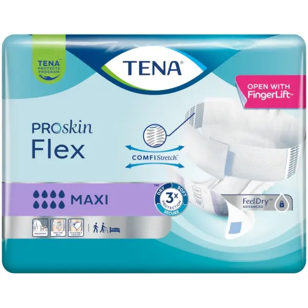 TENA ProSkin Flex Maxi Gr. XL Inkontinenzvorlagen mit Hüftbund 1 Beutel = 21 Stück