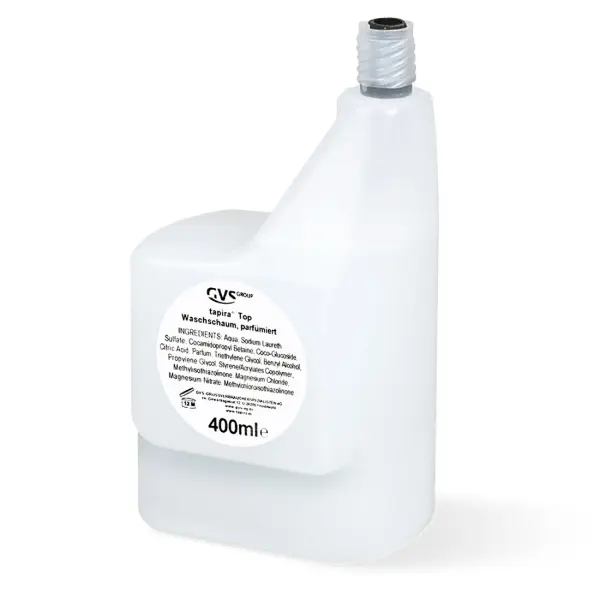 tapira Top Waschschaum parfümiert, transparent 400 ml AWS Dreieckspatrone