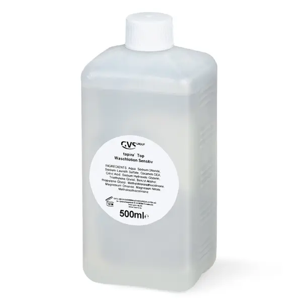 tapira Top Waschlotion sensitiv parfümfrei, transparent 500 ml Euroflasche