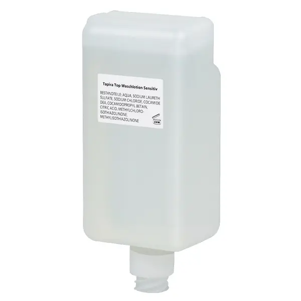 tapira Top Waschlotion sensitiv parfümfrei, transparent 500 ml AWS Fußpatrone