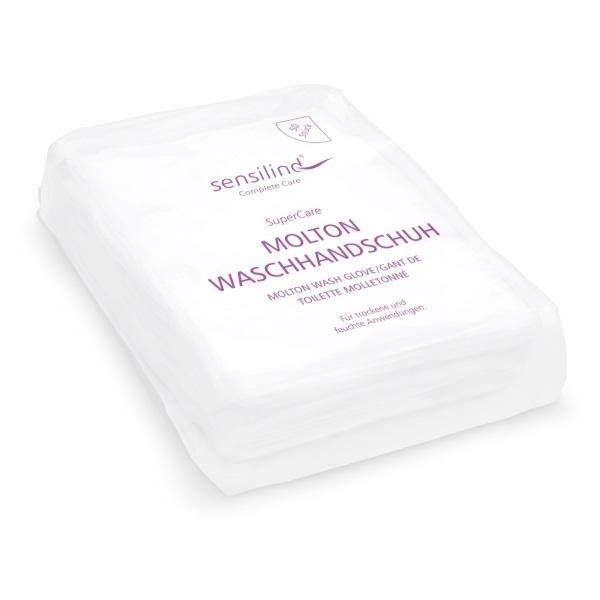 Sensilind SuperCare Molton Waschhandschuh für den einmaligen Gebrauch 1 Karton = 20 x 50 Stück