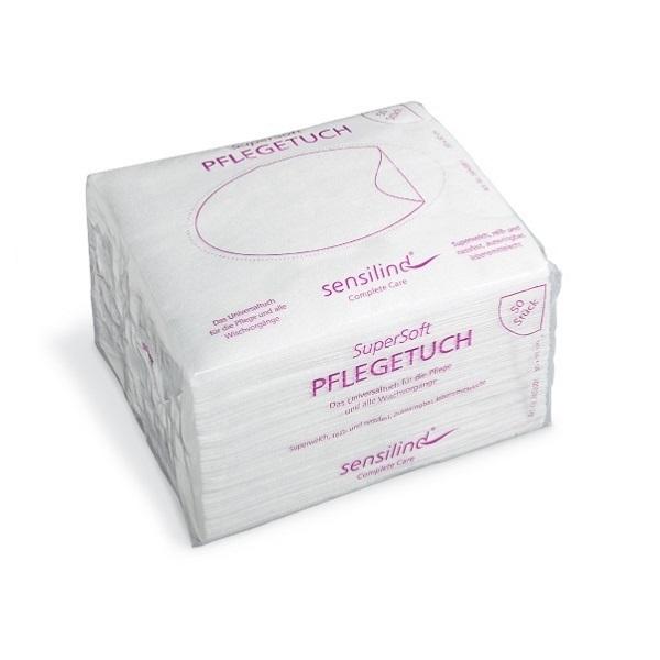 Sensilind SuperSoft Pflegetuch Wischtuch zur Körperreinigung 1 Karton = 18 x 50 Tücher