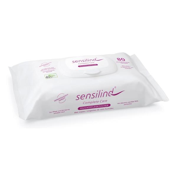 Sensilind Feuchtpflegetücher ultrasoft, parfümfrei 1 Pack = 80 Tücher