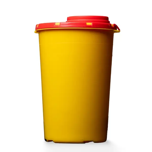 AMPri Einweg-Kanülenabwurfbehälter 2 l gelb-rot 