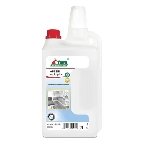 TANA APESIN rapid plus Flüssiger Kurzzeit-Flächendesinfektionsreiniger 2 l Flasche