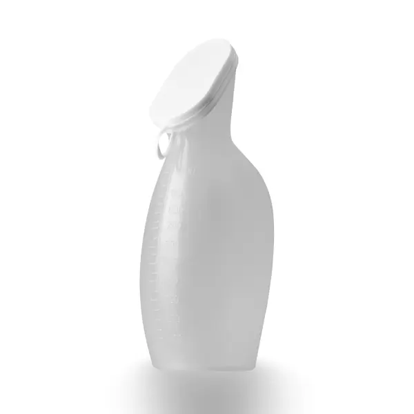 TOP-COMFORT Urinflasche für Frauen 1 l Polypropylen, oval weiß