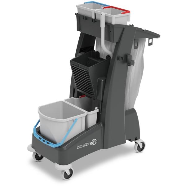 NUMATIC Doppelfahreimer MultiMatic MM 4 Reinigungswagen mit 70 l Abfalleinheit