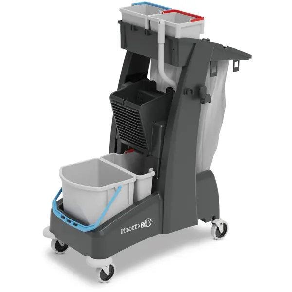 NUMATIC Doppelfahreimer MultiMatic MM 4 Reinigungswagen mit 70 l Abfalleinheit 