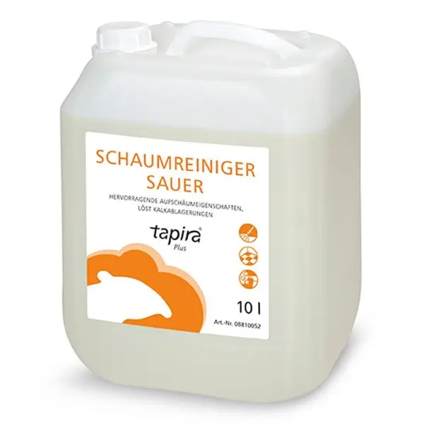 tapira Plus Schaumreiniger mit Kalkentferner, sauer 10 l Kanister