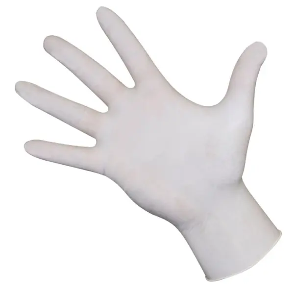 KERBL Einmalhandschuhe Latex Top ungepudert, unsteril 24 cm lang, weiß, Gr. S 1 Box= 100 Stück