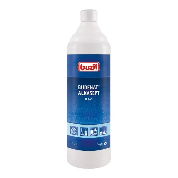 Buzil Budenat® Alkasept D 445 Hochalkalischer Desinfektionsreiniger 1 l Flasche