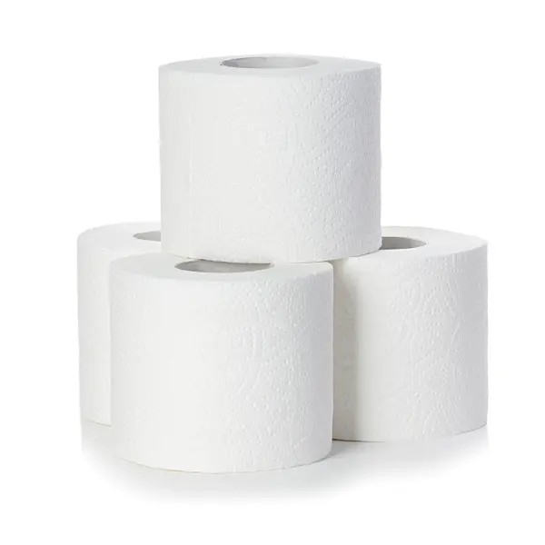 Toilettenpapier TOP 9,5 x 11cm 3-lagig, weiß, Recycling Papier 1 Pack = 64 Rollen
