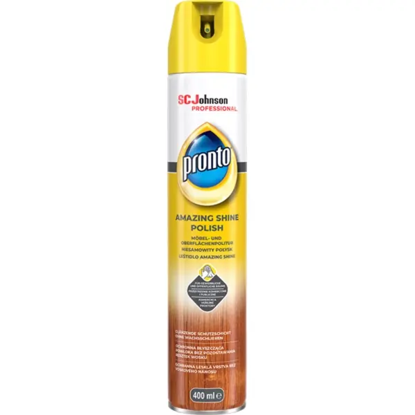 SC Johnson Pronto® Möbel- und Oberflächenpolitur Entstaubt. glänzt und schützt 400 ml Spraydose