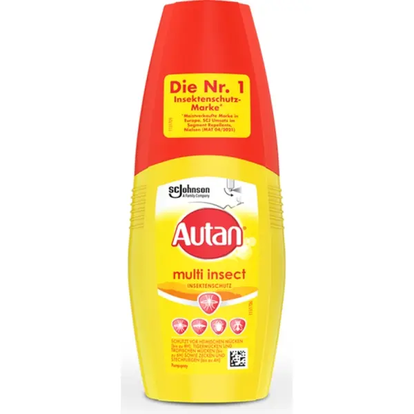 SC Johnson Autan® Multi Insect Schützt sofort gegen 5 häufig vorkommende Insektenarten 100 ml Pumpspray