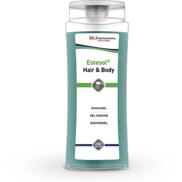 SC Johnson Estesol® hair&body Erfrischendes unisex Haar- & Körper-Duschgel leicht parfümiert 250 ml Flasche