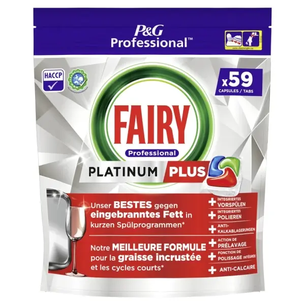 P&G Professional Platinum Plus Spülmaschinentabs  1 Pack = 59 Stück