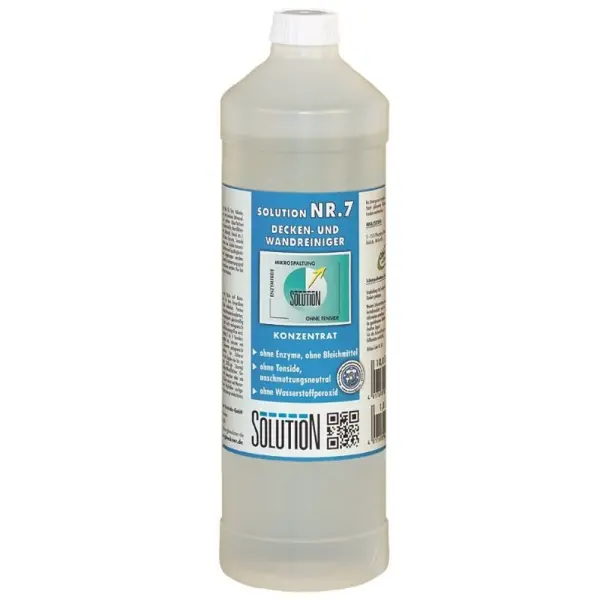 SOLUTION Nr. 7 Decken- und Wandreiniger tensidfreies Reinigungskonzentrat 1 l Flasche