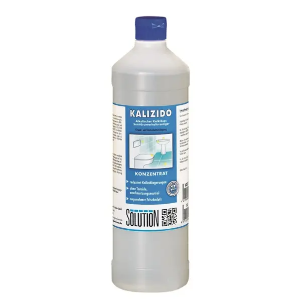 SOLUTION Kalizido tensidfreier alkalischer Sanitärreiniger 1 l Flasche