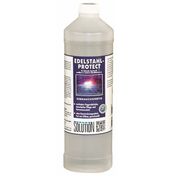 SOLUTION Edelstahl Protect vermindert Fingerabdrücke auf empfindlichen Oberflächen 1 l Flasche
